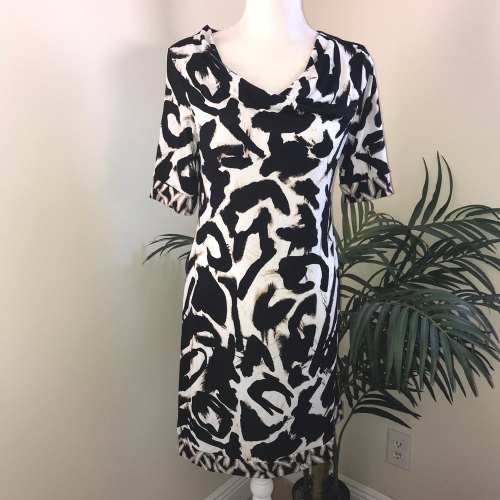 2/$20 Style & Co Drape Neck Stretch Shift Dress (9A) MP